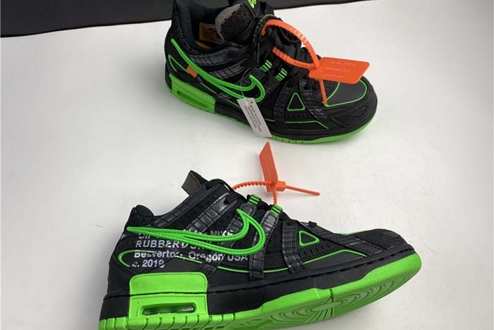 Off-White NIKE AIR RUBBER DUNK “”GREEN STRIKE“ CU6015-001