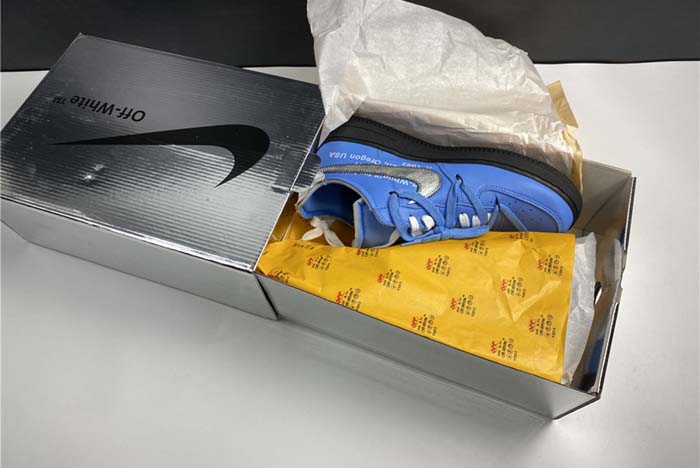 NIKE Off-White X AIR FORCE 1 LOW UNIVERSITY BLUE CK0866-401