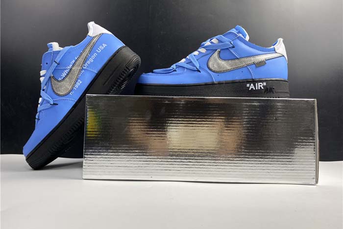 NIKE Off-White X AIR FORCE 1 LOW UNIVERSITY BLUE CK0866-401