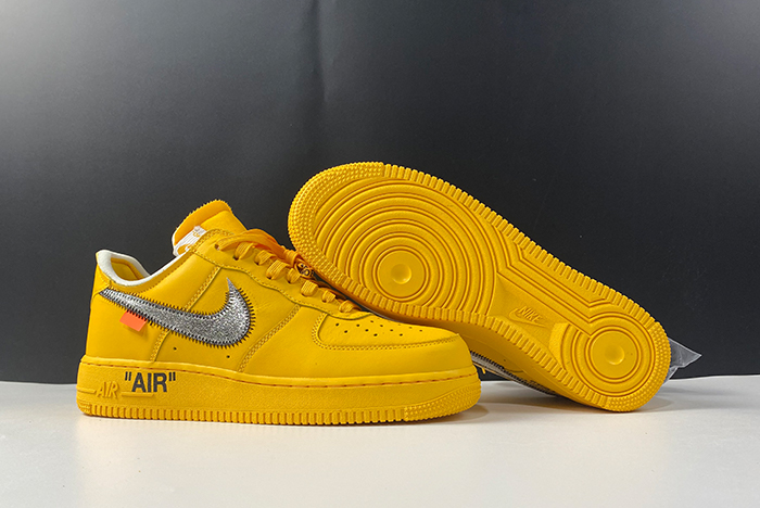 Nike Air Force 1 Low Off-White University Gold Metallic Silver DD1876-700
