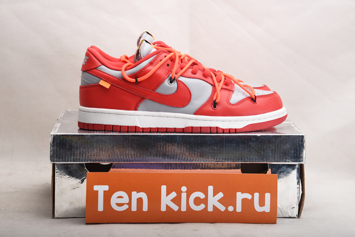 NIKE DUNK LOW Off-White UNIVERSITY RED - CT0856-600