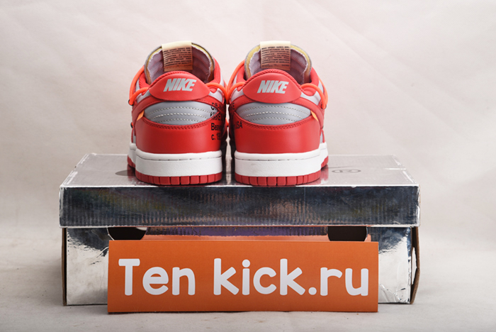 NIKE DUNK LOW Off-White UNIVERSITY RED - CT0856-600