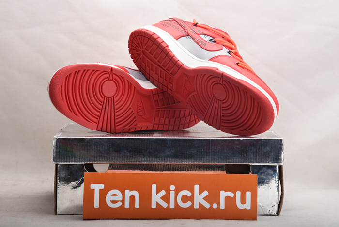 NIKE DUNK LOW Off-White UNIVERSITY RED - CT0856-600