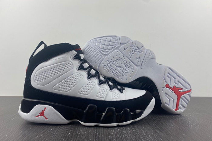 Air Jordan 9 Retro White Black Red 302370-112