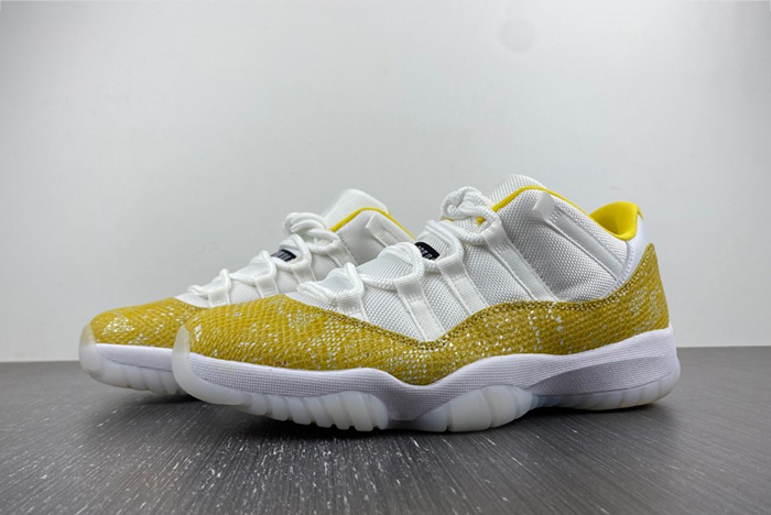 Air Jordan 11 Low WMNS “Yellow Snakeskin” AH7860-107