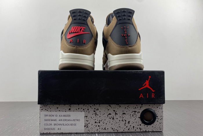 Travis Scott x Air Jordan 4 Retro Brown AJ4-882335