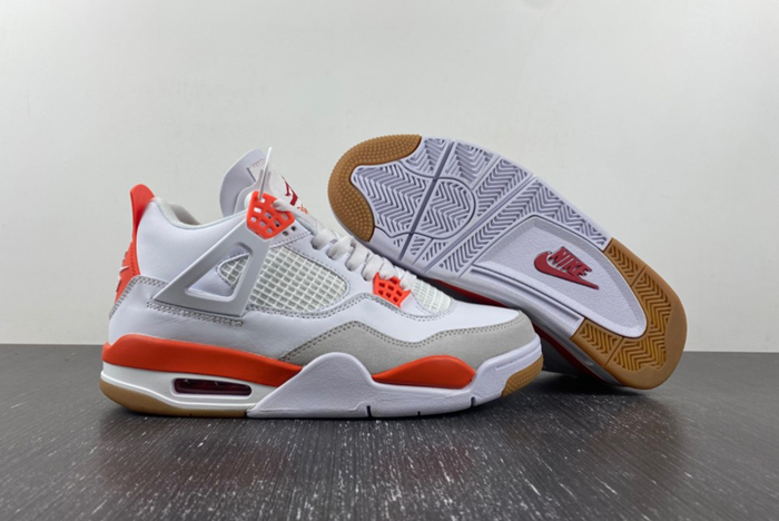 Nike SB X Air Jordan 4 Retro White Orange DR5415-108