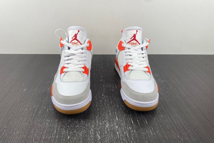 Nike SB X Air Jordan 4 Retro White Orange DR5415-108