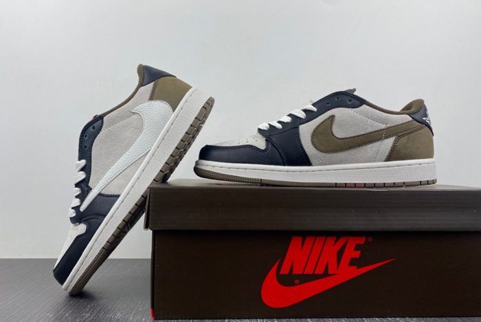 Air Jordan 1 Low Black Gray Brown DM866 902