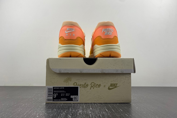 Nike Air Max 1 Puerto Rico “Orange Frost” FD6955-800O