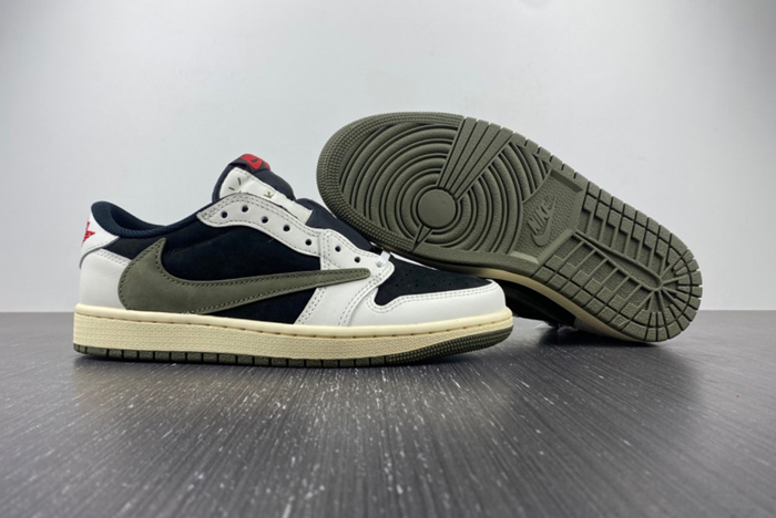 Travis Scott x Air Jordan 1 Low OG Olive DZ4137-106