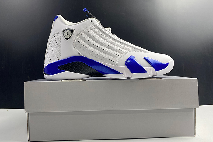 Jordan 14 Retro White Hyper Royal 487471-104