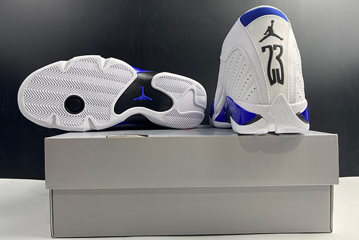 Jordan 14 Retro White Hyper Royal 487471-104