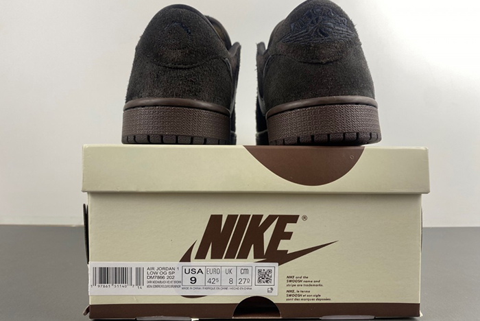 Travis Scott x Air Jordan 1 Low OG 「Velvet Brown」 DM7866-202vb